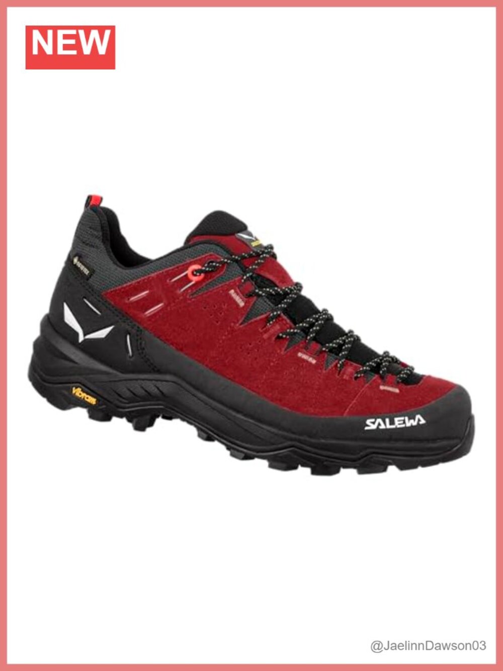 Women's Low-Cut Hiking Shoes Waterproof Gore-Tex Suede Vibram Lace-Up Trekking